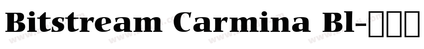 Bitstream Carmina Bl字体转换